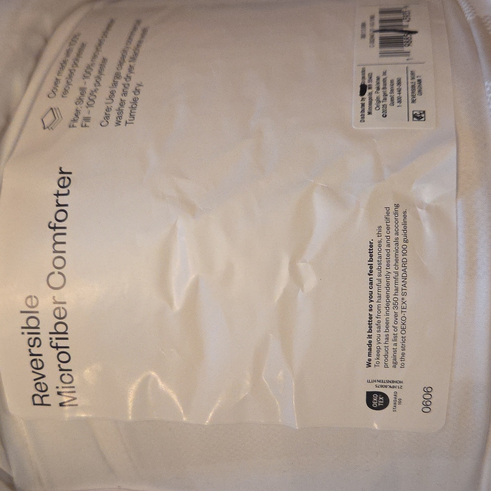Room Essentials Comforter & Sheet Cozy Cream Checkered Set - Twin/Twin XL NEW - Picture 3 of 10